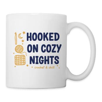 Crochet Lover Hooked On Cozy Nights Crochet And - Mug - white - Right