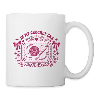 In My Crochet Era Yarn Queen Hooked On Love - Mug - white - Right