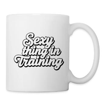 Sexy Thing In Training - Funny Aesthetic Quote - Mug - white - Right