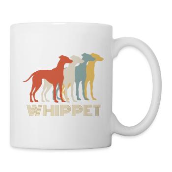 Retro Whippet Lover Dog Breed Vintage Design - Mug - white - Right