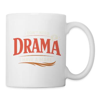 Pferdestimmung Humor Erfahrener Pferdebesitzer - Tasse - Weiß - Rechts