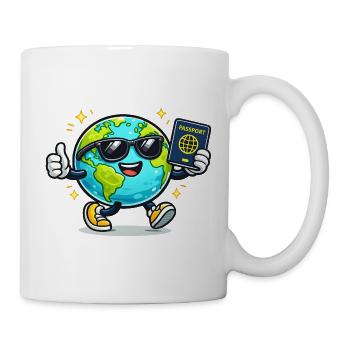 Globe Buddy Pass-Abenteuer - Tasse - Weiß - Rechts