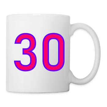 30. 30 YEARS. 30th ANNIVERSARY. 30 YEARS ANNIVERSARY. - Mug - white - Right