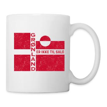 Emblème du Groenland Non à vendre - Mug blanc - blanc - Droite