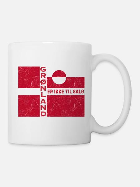 Greenland Not for Sale Emblem - Mug - white