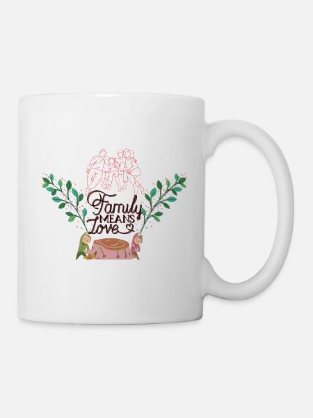 family_tree - Tasse - Weiß