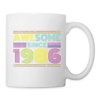 Neon Retro 1996 Jubiläum - Tasse - Weiß - Rechts