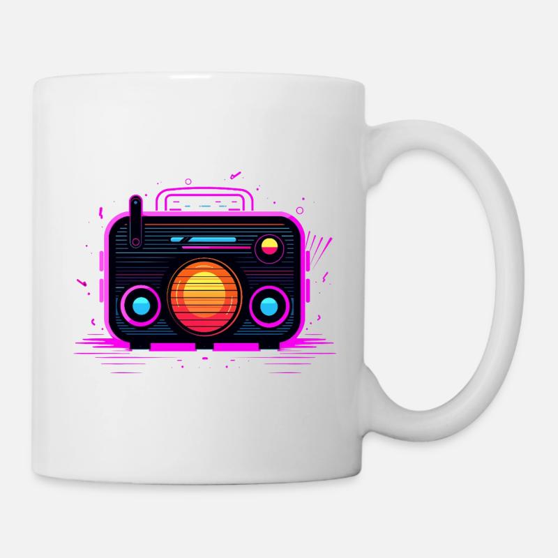Retro Radio Retrowave - Tasse - Weiß