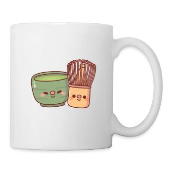 Süße Matcha-und-Whisk-Bestie - Tasse - Weiß - Rechts