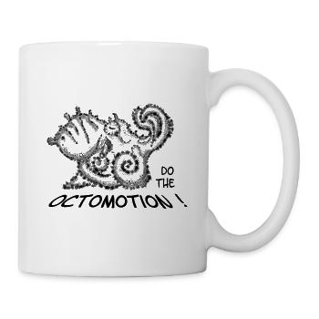 Do the Octomotion – Lustiger Oktopus & Meer - Tasse - Weiß - Rechts