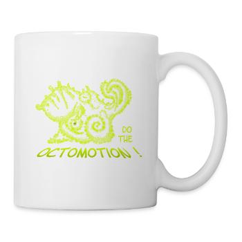 Do the Octomotion – Lustiger Oktopus & Meer - Tasse - Weiß - Rechts