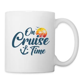 Sommerurlaub während der Kreuzfahrtzeit Kreuzfahrtreise - Tasse - Weiß - Rechts