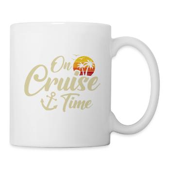 Sommerurlaub während der Kreuzfahrtzeit Kreuzfahrtreise - Tasse - Weiß - Rechts