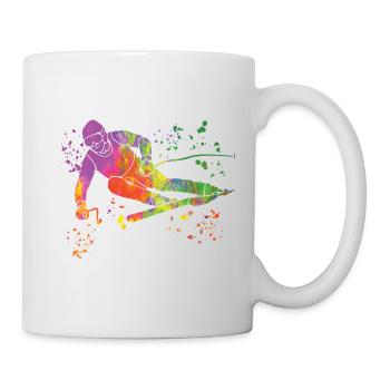 Ski alpin Sports d’hiver Ski nordique - Mug blanc - blanc - Droite
