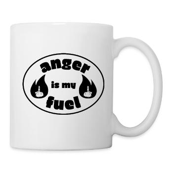 Wut ist mein Treibstoff - Tasse - Weiß - Rechts