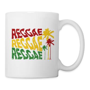 Palmiers Reggae - Mug blanc - blanc - Droite
