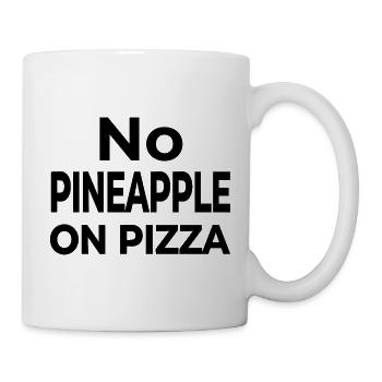 Pizza - Tasse - Weiß - Rechts