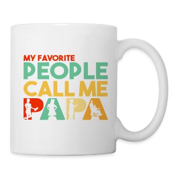 Mes personnes préférées m’appellent Papa Infirmière - Mug blanc - blanc - Droite