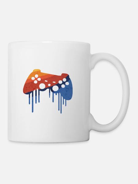 gamer retro - Tasse - Weiß
