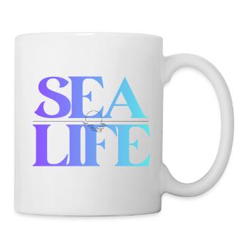 Sea Life Gradient Font Design - Mug - white - Right