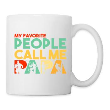 Elektriker Papa Meine Lieblingsleute nennen mich Papa - Tasse - Weiß - Rechts