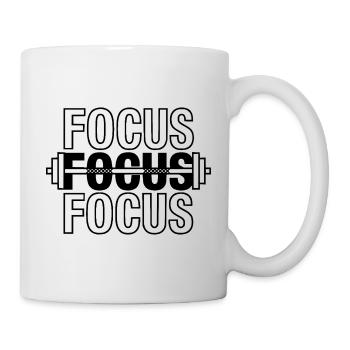 FOCUS Gym Motivation Barbell - Mug - white - Right