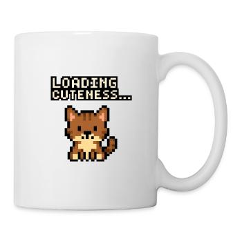 Loading time of the cuteness pixel cat - Mug - white - Right