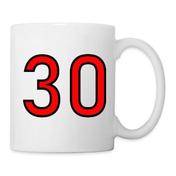 ANNIVERSAIRE. HAPPY BIRTHDAY. JOYEUX ANNIVERSAIRE. - Mug blanc - blanc - Droite