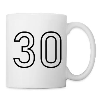 30. 30 YEARS. 30th ANNIVERSARY. 30 YEARS ANNIVERSARY. - Mug - white - Right