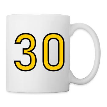 30. 30 ANS. 30e ANNIVERSAIRE. ANNIVERSAIRE 30 ANS. - Mug blanc - blanc - Droite