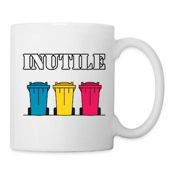 INUTILE - Mug blanc - blanc - Droite