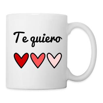 TE QUIERO. VALENTINE'S DAY. HEART. I LOVE YOU - Mug - white - Right