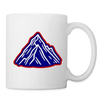 Montagnes Symbole des Alpes - Mug blanc - blanc - Droite
