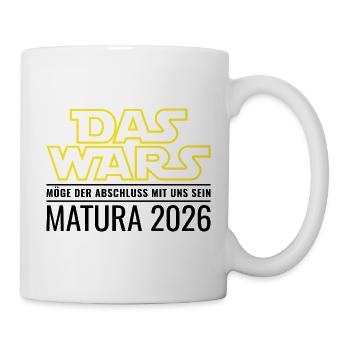 Matura 2026 Das wars (Möge Abschluss mit uns sein) - Tasse - Weiß - Rechts