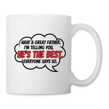 Meilleur cadeau de papa au monde pour le meilleur papa - Mug blanc - blanc - Droite