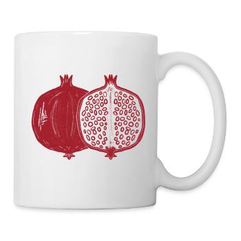 Pomegranate Cut Motif - Mug - white - Right