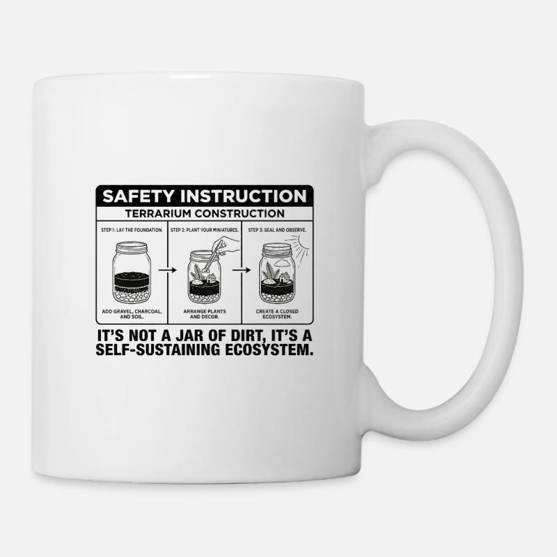 Guide de construction de terrarium : pas juste un bocal de Di - Mug blanc - blanc