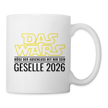 Geselle 2026 Das wars - Tasse - Weiß - Rechts