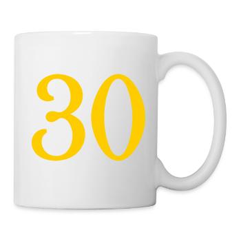 30. 30 YEARS. 30th ANNIVERSARY. 30 YEARS ANNIVERSARY. - Mug - white - Right