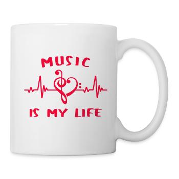 MUSIC IS MY LIFE - Music Love - Mug - white - Right