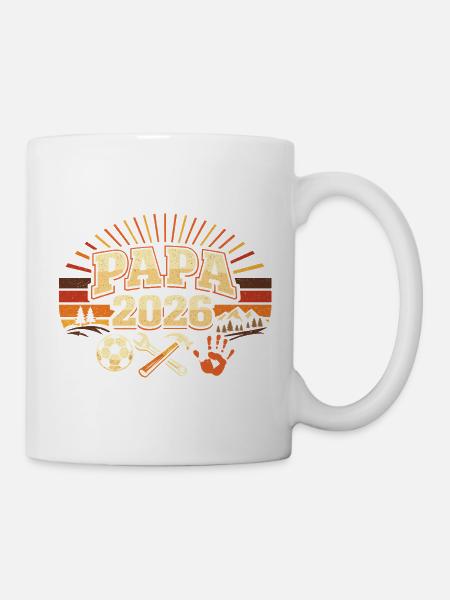 papa 2026 - Tasse - Weiß