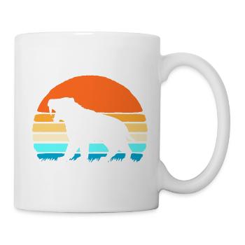 Prehistoric saber-toothed tiger - Mug - white - Right