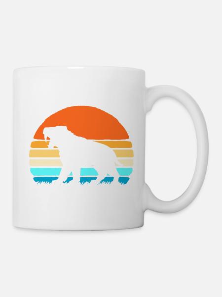 Urzeit Säbelzahntiger - Tasse - Weiß