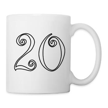 JAHRESTAG. ALLES GUTE ZUM GEBURTSTAG. ALLES GUTE ZUM GEBURTSTAG. - Tasse - Weiß - Rechts
