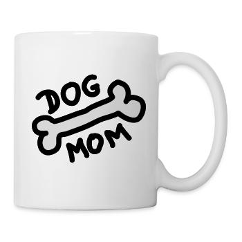 Maman de chien Os Chiens - Mug blanc - blanc - Droite