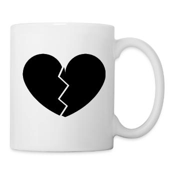 Broken heart - Mug - white - Right