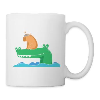 Capybara Capibara - Tasse - Weiß - Rechts