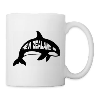 Neuseeländischer Schwertwal - Tasse - Weiß - Rechts