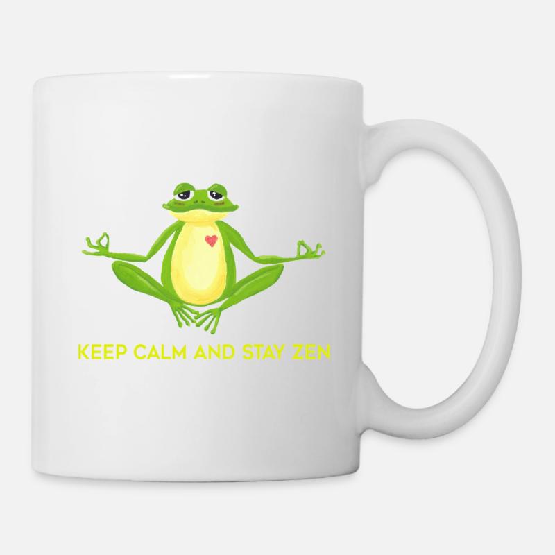 Grenouille Zen - Mug blanc - blanc
