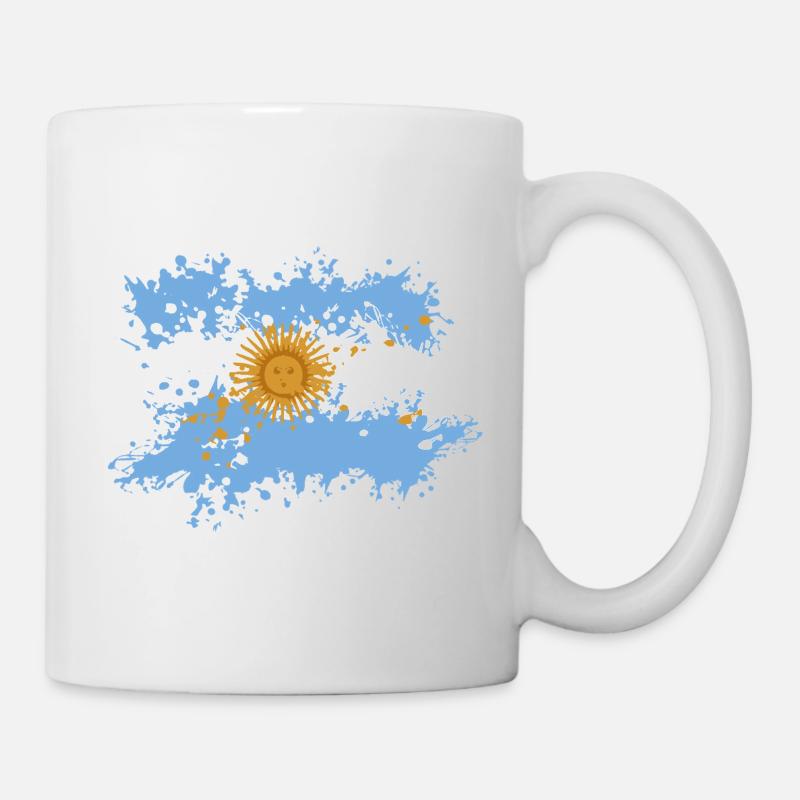 Argentina Flag Splash - Mug - white